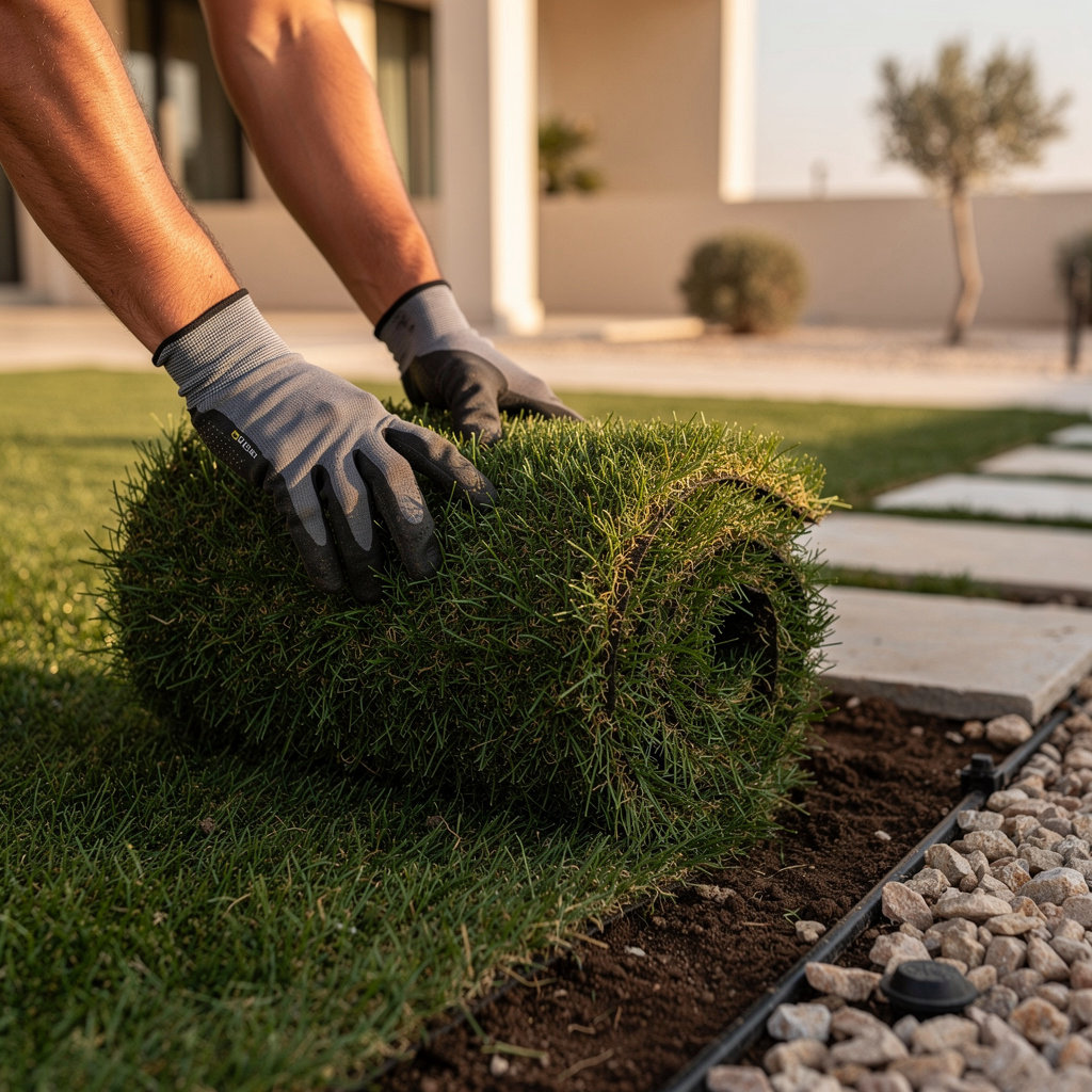 لاند سكيب تنسيق حدائق الشمال الرياض - حديقة منسقة احترافية بثيل طبيعي وتصميم حديث